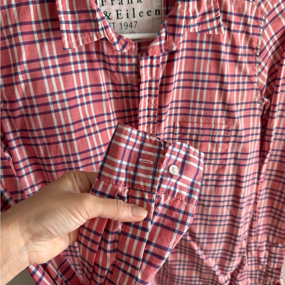 Frank & Eileen Button Down "the Barry" - Pink Plaid - Size Small - Picture 8 of 13
